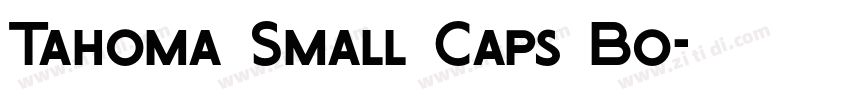 Tahoma Small Caps Bo字体转换